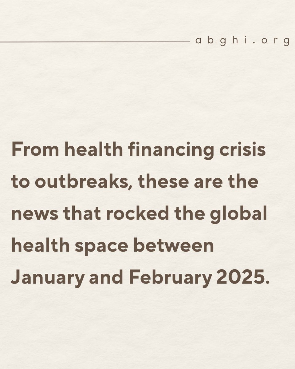 ABglobalhealth's tweet photo. What's going on in the #GlobalHealth world??
This is #GlobalHealthinFocus and we are bringing you news and trends you might have missed all in one place.
#globalhealthinfocus #GlobalHealthNews #Trends #February #January https://t.co/s6a32SSkTl