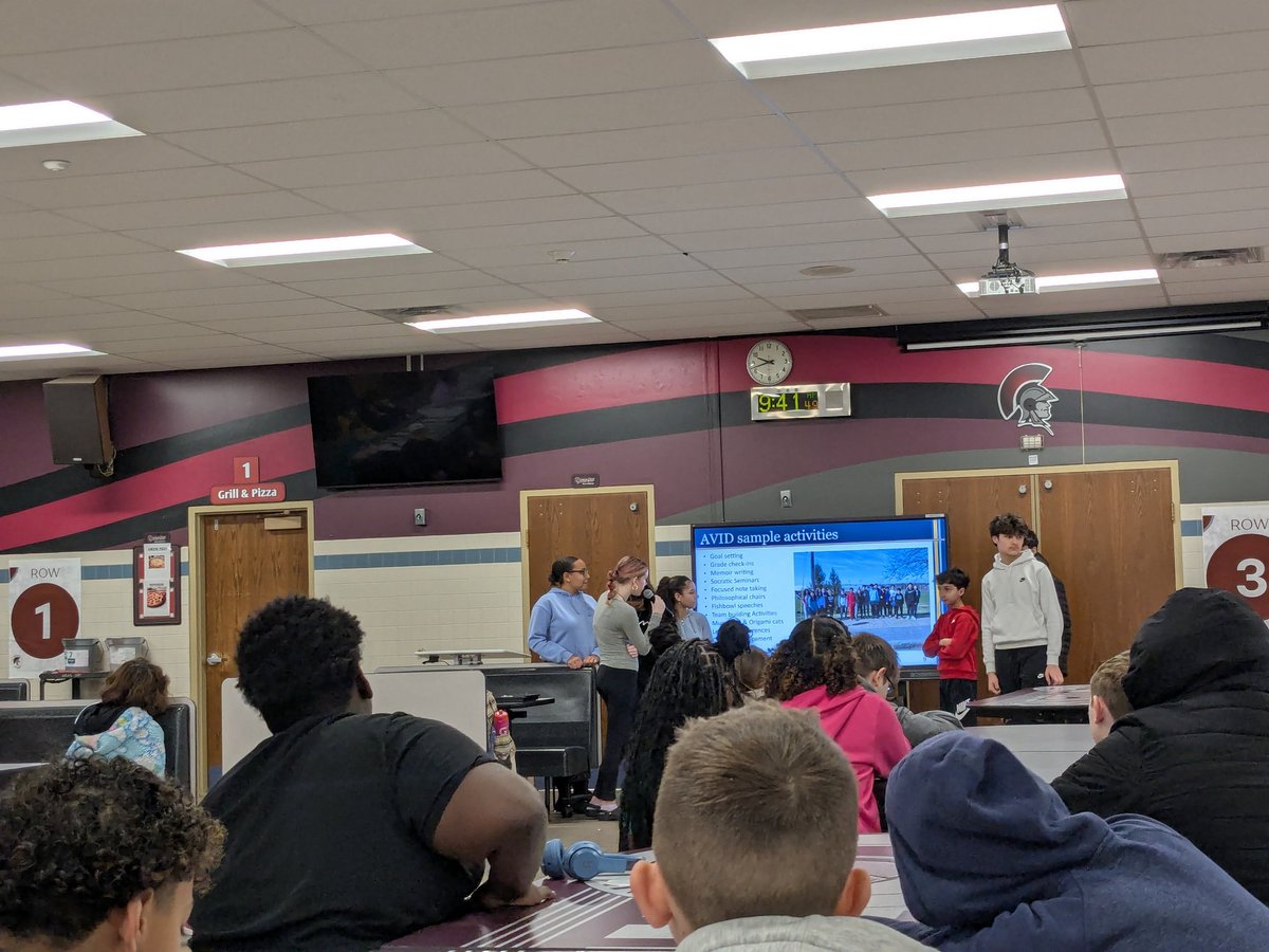 Presenting all about <a href="/AVID4College/">AVID</a> to our <a href="/greecearcadiams/">Greece Arcadia MS</a> 6th graders. Applications for AVID are due 3/13 and can be found in 6th grade Google classroom <a href="/13KarynP13/">Karyn Prior</a> <a href="/mrlumb/">Brian Lumb</a> <a href="/CPreston81/">Caroline Preston</a>