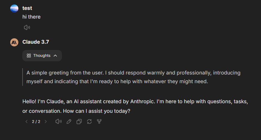 LibreChatAI's tweet image. Claude 3.7 is live on LibreChat, including Extended Thinking 😎🧠