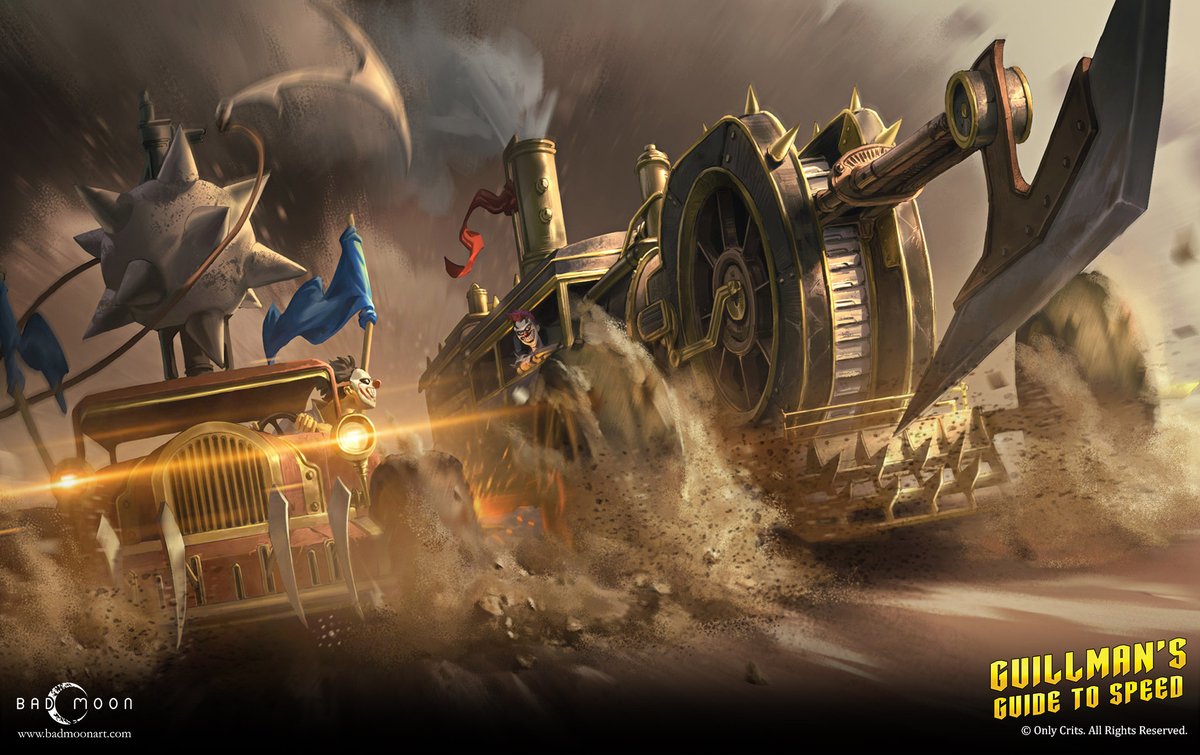 Guillsman's Guide to Speed - #Interior Illustrations 1 artstation.com/artwork/lG9D6a

Art by: Bad Moon Art Studio <a href="/badmoonart/">BAD MOON ART STUDIO</a> 
Art Directors: Kit Ho, Johnathan
Artists: Yen Hwa

badmoonart.com
artstation.com/badmoonartstud…

#BadMoonArtStudio #illustration #dnd