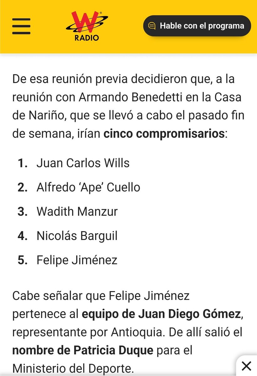 Deberían <a href="/wmanzur/">Wadith Manzur Imbet</a> y <a href="/NicolasBarguil/">Nicolas Barguil 🏛️</a> que fueron elegidos con votos de los Cordobeses explicarnos que trataron en la reunión con Benedetti. Nuestro medio está a su disposición para lo pertinente.