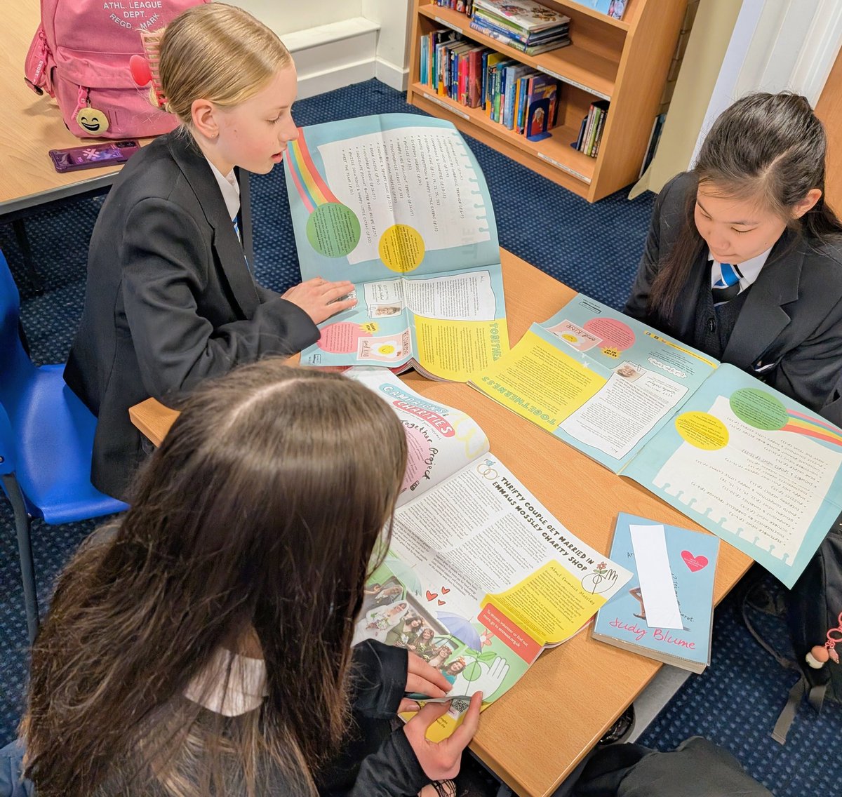 Bishopbriggs Academy Library (@bishylibrary) on Twitter photo Happy pupils reading during lunchtime <a href="/BishopbriggsAC/">Bishopbriggs Academy</a> ❤️ 😊📰🌈☀️Thank you <a href="/HappyNewspaper_/">The Happy Newspaper</a> <a href="/emilycoxhead/">Emily Coxhead</a> for bringing us some sunshine! #GoodNews #buildingareadingculture #ReadingSchools Happy pupils reading during lunchtime <a href="/BishopbriggsAC/">Bishopbriggs Academy</a> ❤️ 😊📰🌈☀️Thank you <a href="/HappyNewspaper_/">The Happy Newspaper</a> <a href="/emilycoxhead/">Emily Coxhead</a> for bringing us some sunshine! #GoodNews #buildingareadingculture #ReadingSchools