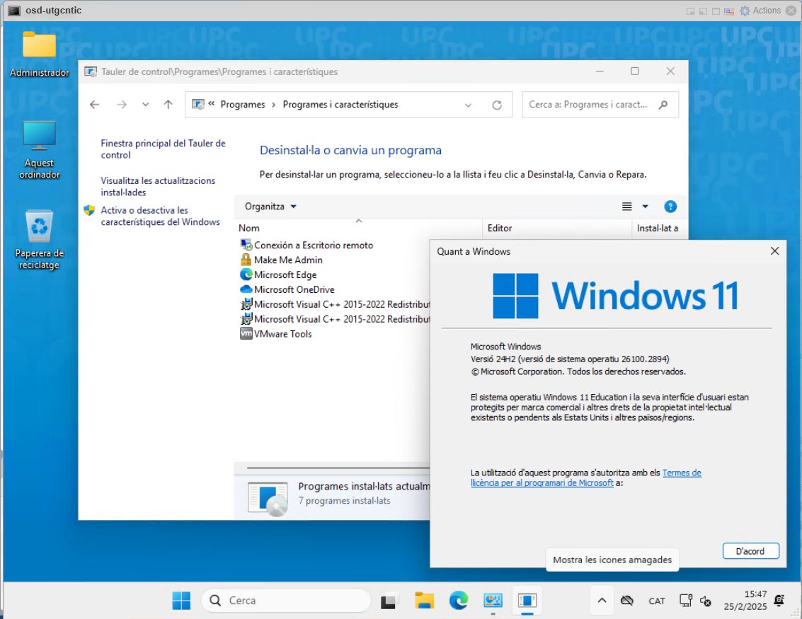 manelrodero's tweet image. I've deployed this VM with Windows 11 24H2 and the bare minimum.
I'll now install the latest ADK and the module for offline servicing. After that I'll copy everything over from the server.
From then on, the WIMs will be modified here ;-)
#MDT #OSDBuilder #DISM