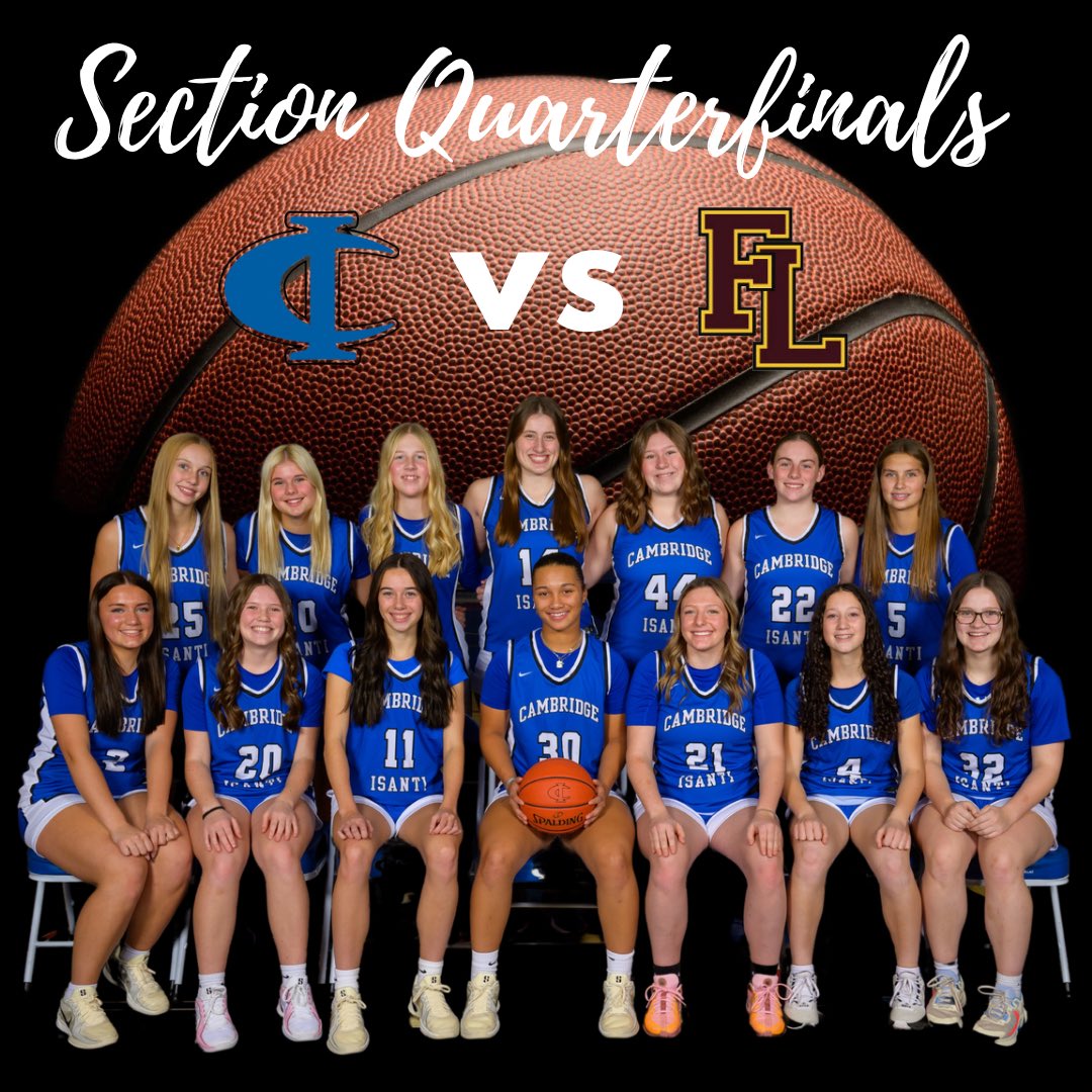 🔵🏀 Playoff Time! 🏀🔵

Our Lady Bluejackets will be playing against Forest Lake tomorrow for the first round of sections! We would love to see you there! 

🗓️ Wednesday 2/26 in Forest Lake @ 7:00