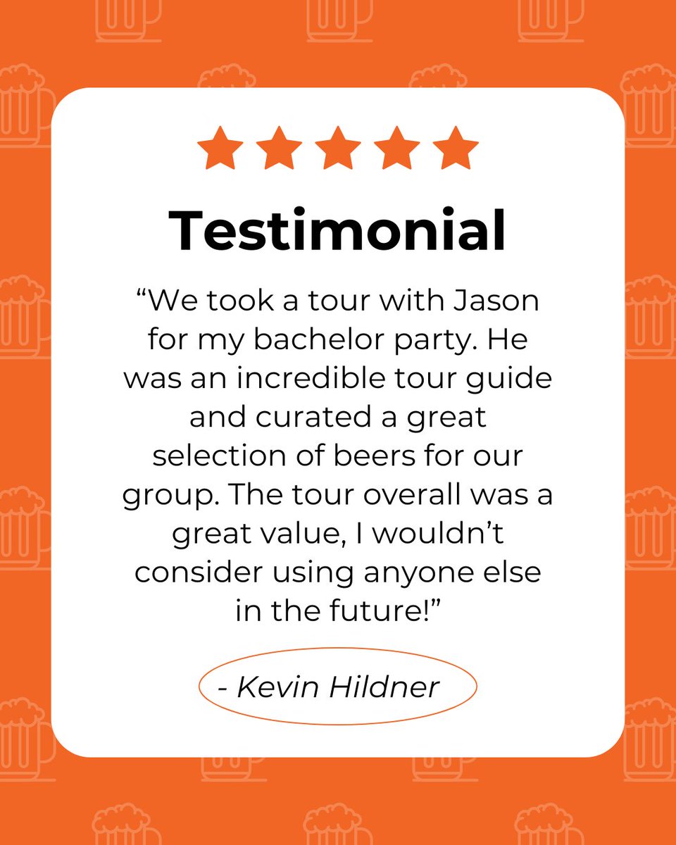 Thank you Kevin for writing this awesome review! Whether you're celebrating a special occasion or just looking for a great time, we've got you covered 🙌 

Book your tour today and let’s make it unforgettable!