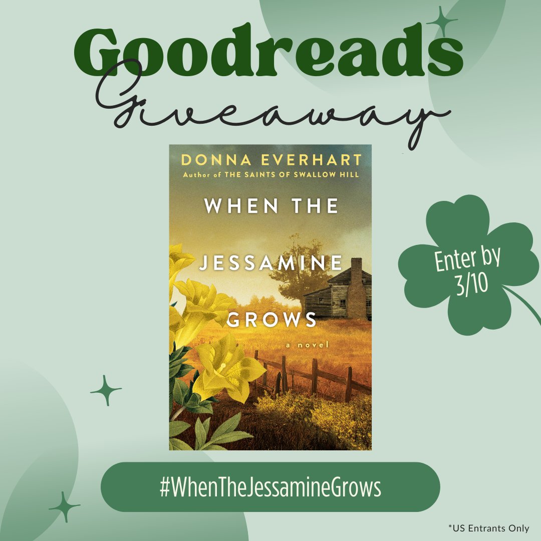 It's your Lucky Charms day! Here's ANOTHER giveaway of #whenthejessaminegrows!

Five copies available in this one! Good luck! 📷📷📷

#kensingtonbooks
#DonnaEverhart
#southernfiction
#historicalfiction
#civilwarera
#nashcountync
#neutrality
#northcarolinaliterature

See less