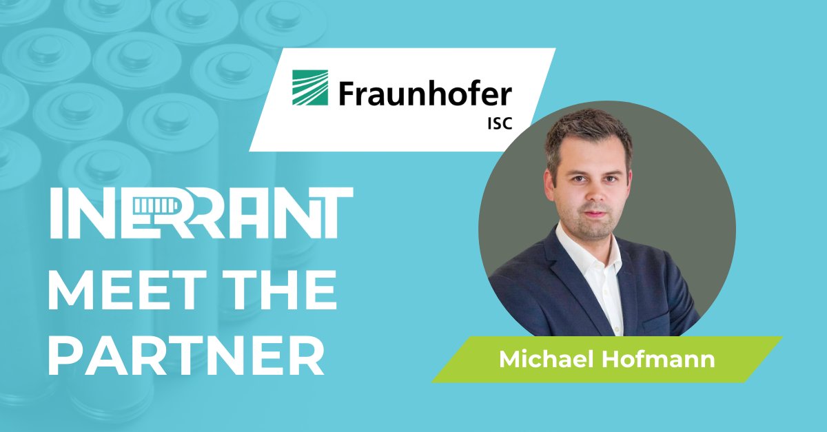 inerrantbattery's tweet photo. 🔋 Introducing Fraunhofer ISC, one of the leading German R&amp;D centers for material-based research and development.

🔬 In INERRANT Michael Hofmann &amp; his team work on WP 2.

Learn more about their role on our website 🔗 https://t.co/wNU4dpZOCG  

#InerrantBatteries #batterysafety https://t.co/bVB8hJYVPO