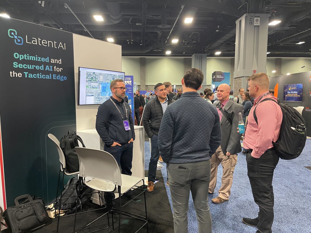latentai's tweet image. Day 2 at #FedGIS—Let’s talk AI at the edge! 🌍

From real-time situational awareness to field-updatable AI, Latent AI is redefining how agencies use AI + GIS for mission success.

📍 Find us at Startup Zone Booth S7
🔗 Learn more: ow.ly/J7sk50V50S

#EdgeAI #GIS #AI