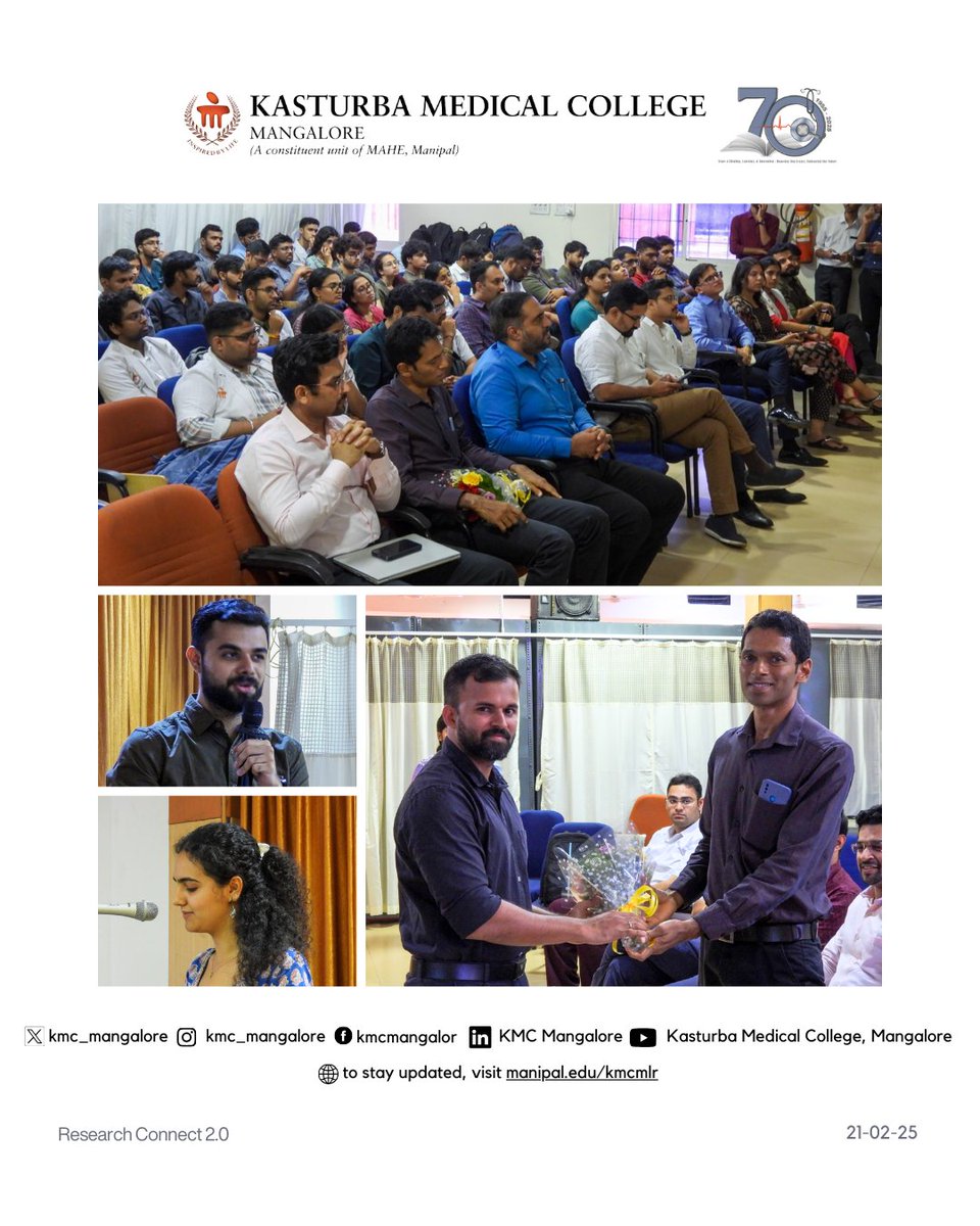 KMC_Mangalore's tweet image. The Department of #Orthopaedics at #KMCMangalore hosted Research Connect 2.0, promoting hands-on research and publication learning.

Discussions, guidance, and takeaways—#ResearchConnect 2.0 continues to shape future clinician-researchers.

#AcademicWriting #MedicalResearch