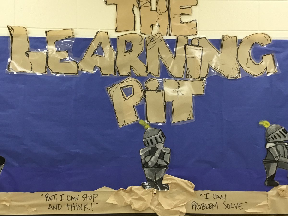 KnoxESKnights's tweet image. Our amazing Art teacher, Ms. Kimball, created a bulletin board to help students & stakeholders understand The Learning Pit. Teachers discuss this with students in the Engineering Design Process. Thanks, Ms. Kimball, for helping our Knights visualize the process. @CherokeeSchools