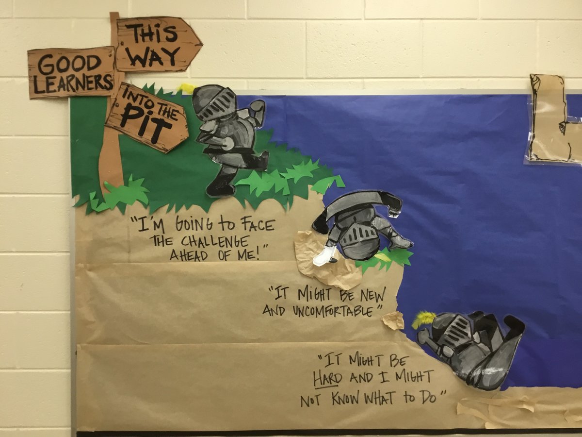 KnoxESKnights's tweet image. Our amazing Art teacher, Ms. Kimball, created a bulletin board to help students & stakeholders understand The Learning Pit. Teachers discuss this with students in the Engineering Design Process. Thanks, Ms. Kimball, for helping our Knights visualize the process. @CherokeeSchools