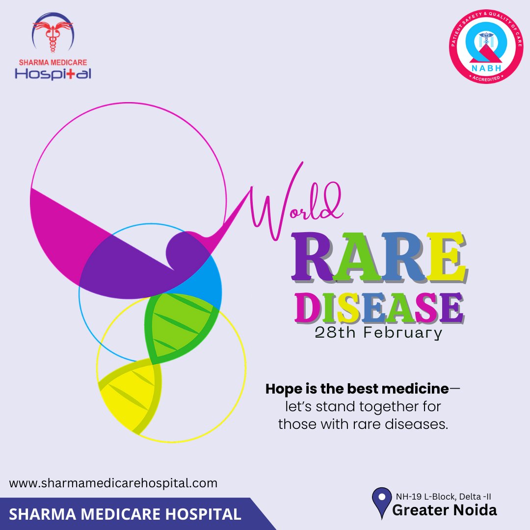 sharmamedicare's tweet image. 🔬 World Rare Disease Day 🔬
Hope is the best medicine! Let’s stand together to spread awareness and support those affected by rare diseases. 💙
📍 Sharma Medicare Hospital, Greater Noida
🌐 sharmamedicarehospital.com
#RareDiseaseDay #HopeForRare #SharmaMedicare #HealthcareForAll