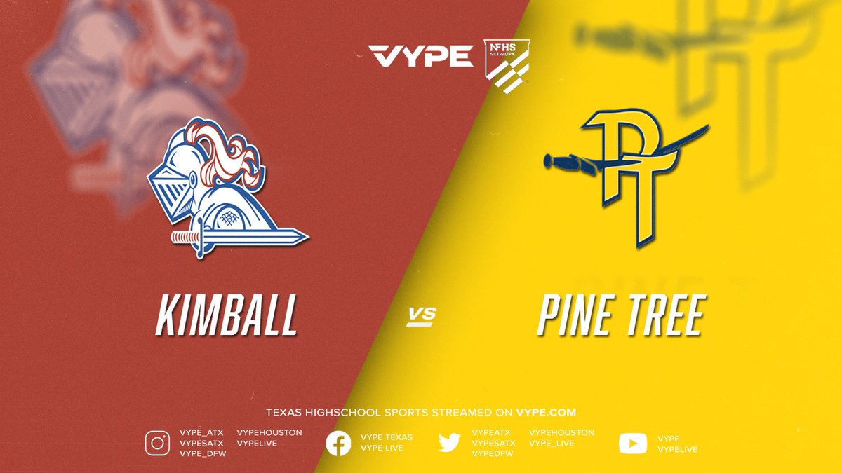VYPE Live (@vype_live) on Twitter photo 7PM - NFHS 4A D1 Boys Basketball Reg. II Semifinal: Kimball vs. Longview Pine Tree @vypedfw <a href="/JFKimballBBall/">Kimball HS Boys Basketball</a> <a href="/PineTreeMBB/">Pine Tree Men’s Basketball</a> <a href="/NFHSNetwork/">NFHS Network</a> <a href="/NFHS_Org/">NFHS</a> #txhsbbb 🏀📺🎙️
WATCH: vype.com/7pm-nfhs-4a-d1… 7PM - NFHS 4A D1 Boys Basketball Reg. II Semifinal: Kimball vs. Longview Pine Tree @vypedfw <a href="/JFKimballBBall/">Kimball HS Boys Basketball</a> <a href="/PineTreeMBB/">Pine Tree Men’s Basketball</a> <a href="/NFHSNetwork/">NFHS Network</a> <a href="/NFHS_Org/">NFHS</a> #txhsbbb 🏀📺🎙️
WATCH: vype.com/7pm-nfhs-4a-d1…