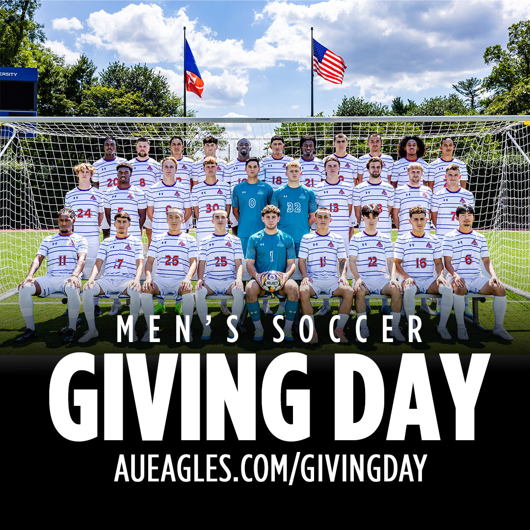 It’s Giving Day, and we need your support! Donate to the AU Men’s Soccer team by clicking the link in our bio. Go Eagles!

AUEagles.com/GivingDay