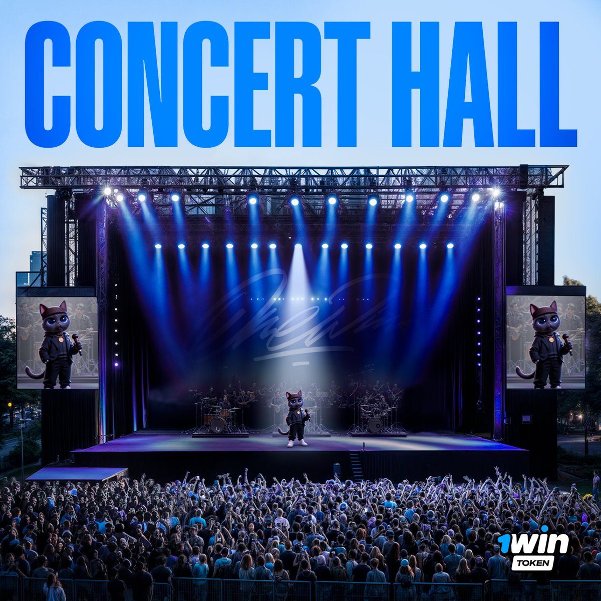 Want to turn your cat into a ROCKSTAR?

Introducing the Concert Hall

Fill your city with music — from rock to symphonies — by organizing concerts and shows for everyone.

Note! Upgrade your City Square before you can build the Concert Hall; there's simply no room for cat fans
