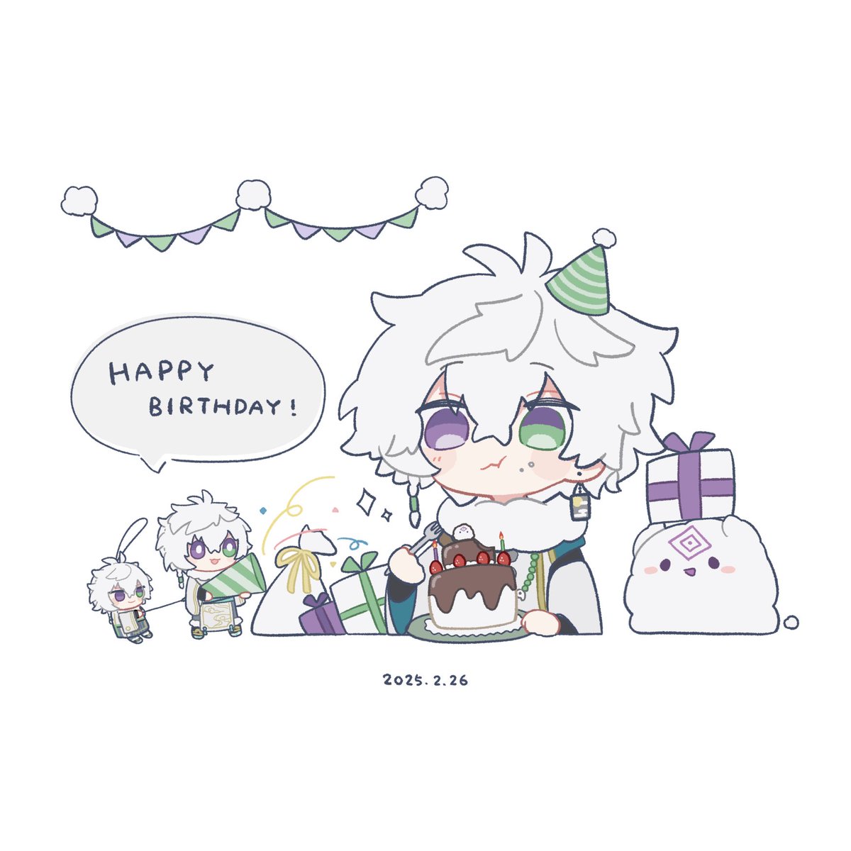 🎂🎉🎉 #叢雲カゲツ誕生日2025 #叢雲掲示板