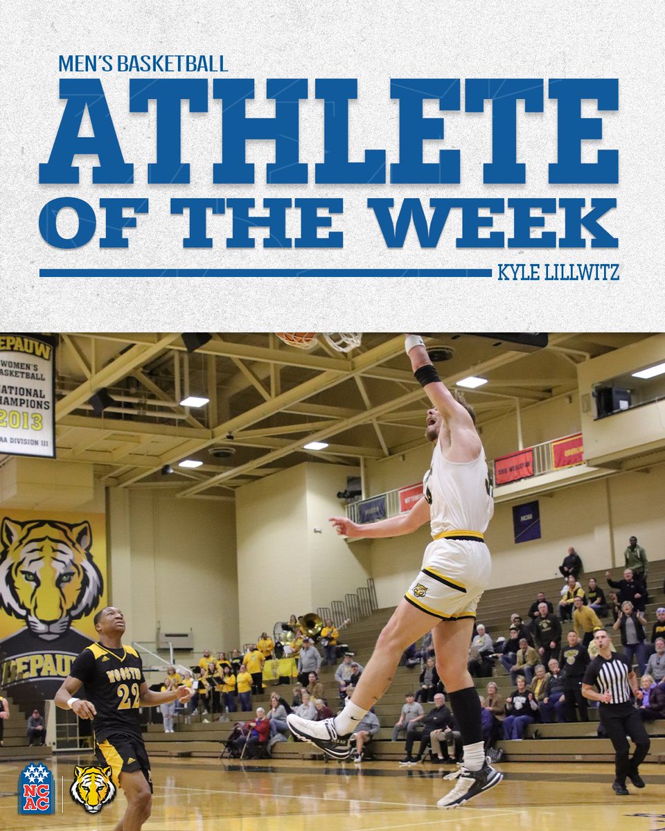 Congratulations to Kyle Lillwitz of <a href="/DePauw_MBB/">DePauw Basketball</a> on earning <a href="/NCAC/">NCAC</a> Men's Basketball Athlete of the Week honors! #NCACPride

#NCACFamily | #ncacmbkb

📰 | tinyurl.com/597a26ux