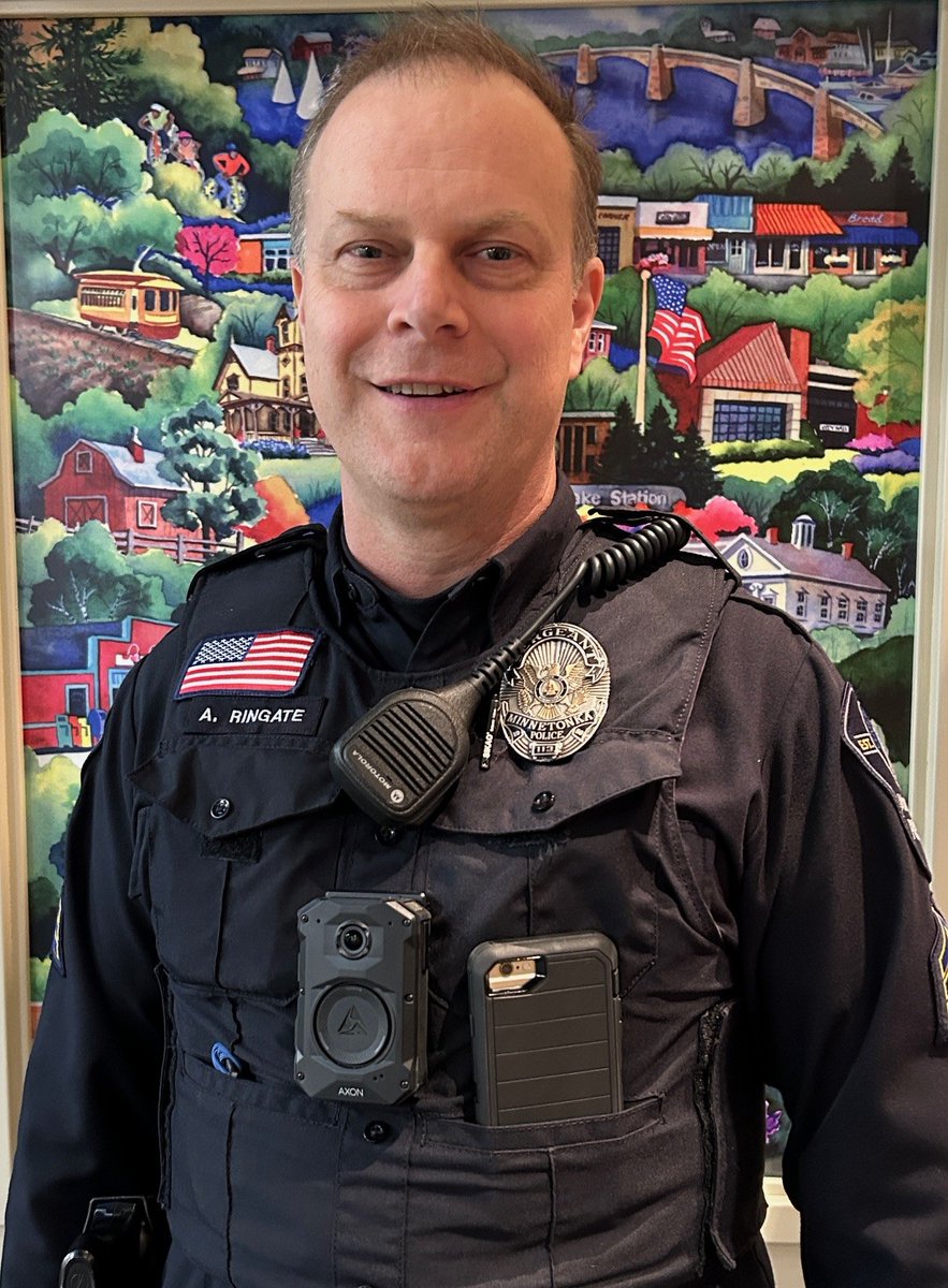 It is an honor to wish Sgt. Allen Ringate bon voyage as he celebrates his retirement today after more than 26 years with #mtkapd. Thank you for your many years of service, professionalism, leadership and dedication to Minnetonka! bit.ly/3Qu2lmk