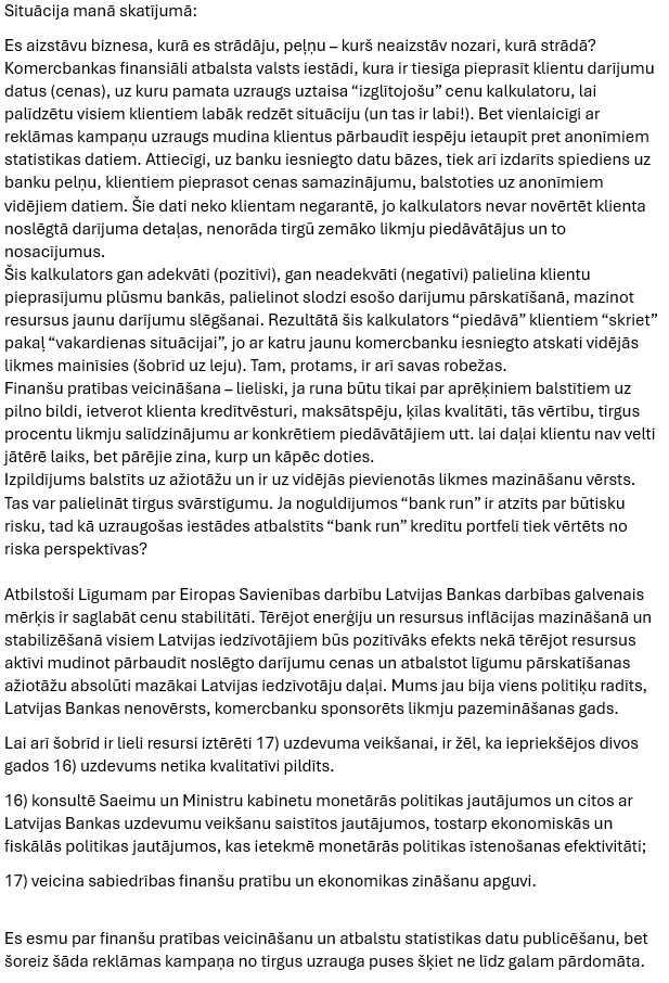 ALarins's tweet photo. Par iemaksām LB kontā nav jausmas... bet aizstāvot banku peļņu (kurš gan negrib aizstāvēt savas darba vietas peļņu) un paplašinot manu skatījumu šķiet ir šādi: https://t.co/HrMOCPAGId