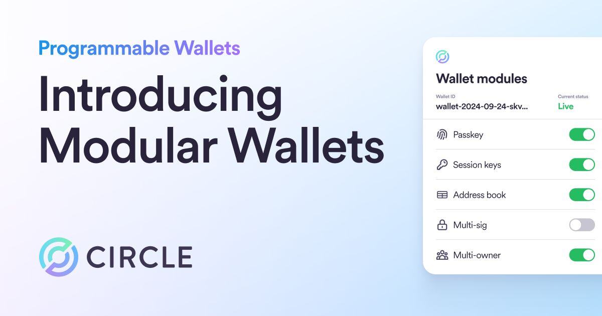 Introducing Modular Wallets, a new, customizable infrastructure that gives developers greater control over their app experience—available now for <a href="/arbitrum/">Arbitrum</a> and <a href="/0xPolygon/">Polygon</a> PoS.

Programmable Wallets just got more programmable.

Unlike User- and Developer-Controlled Wallets that
