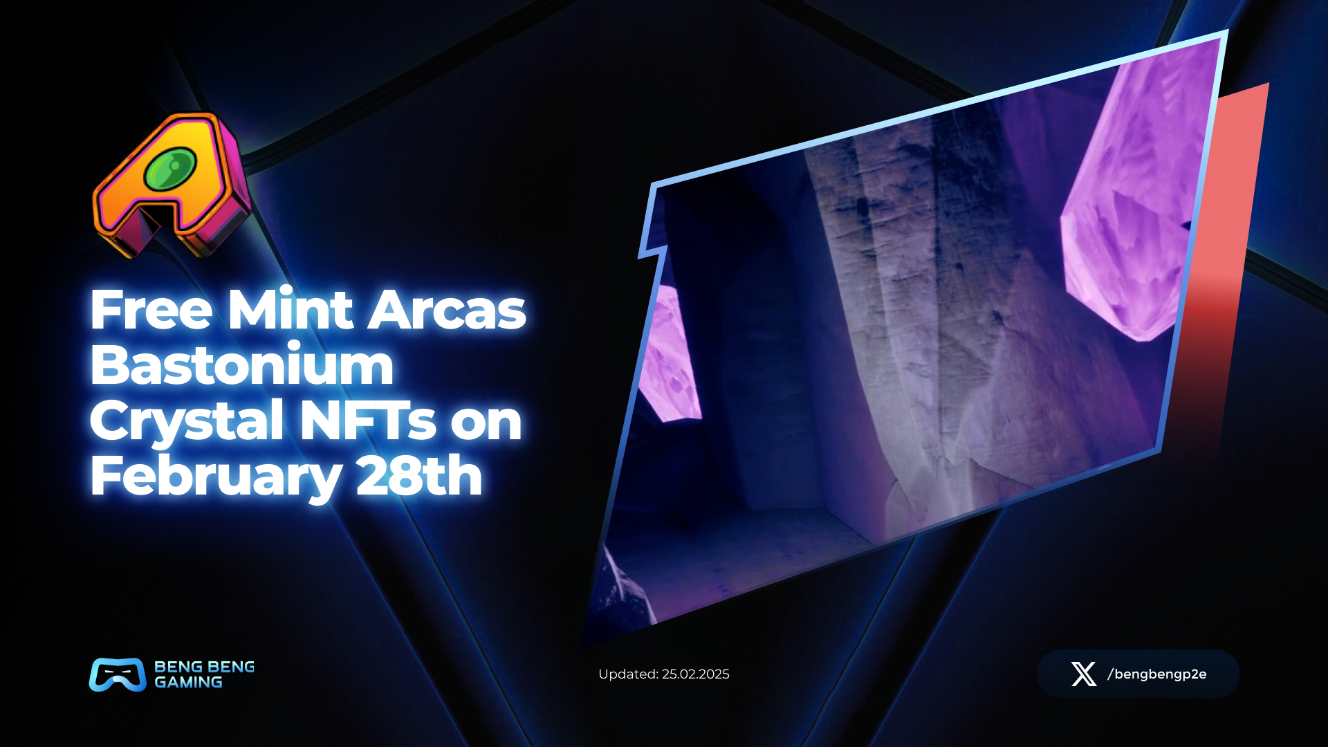 Anúncio de hortelã livre de cristal de arcas bastonium