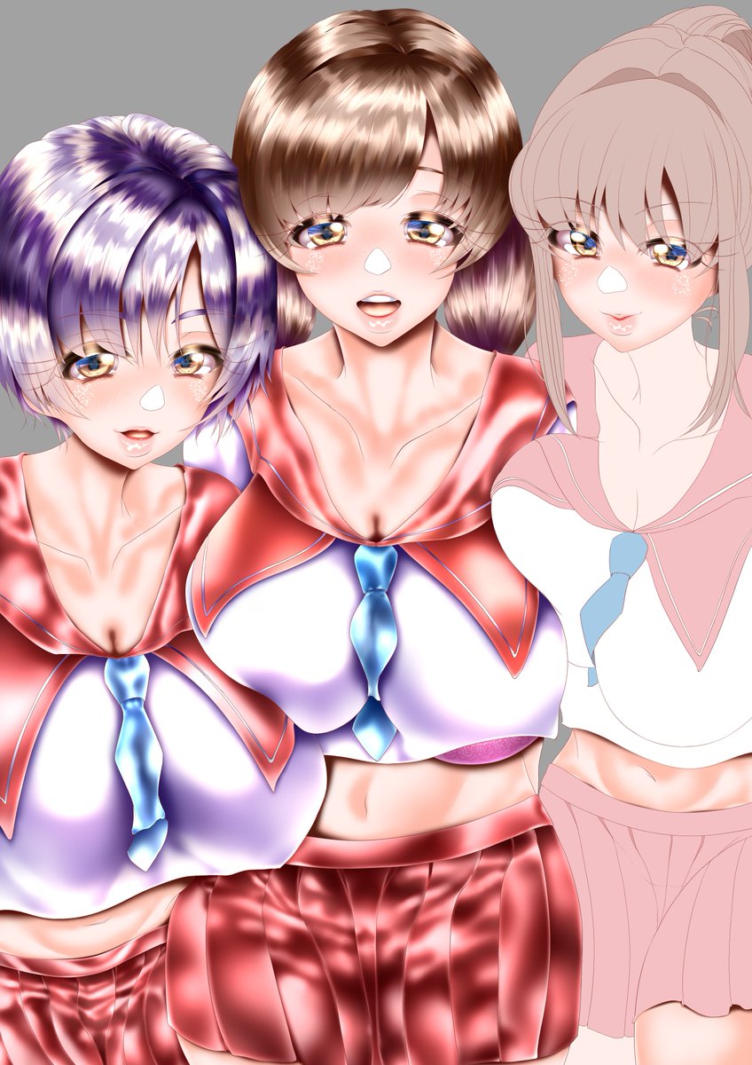 洋服に入りました
シワは線画で表現しないで塗りで仕上げていけばいい派です
一つだけシワにでき方に違和感がないようにつながるように仕上げていってます
明日早いので今日はここまで 