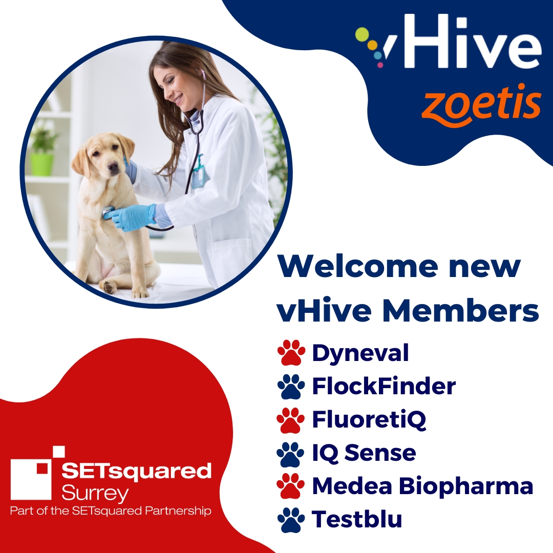 SETsquared Surrey (@setsquaredsry) on Twitter photo We are delighted to announce that six innovative animal health companies have recently joined SETsquared Surrey and the University of Surrey's vHive Animal Health Incubator. The vHive incubator is backed by <a href="/Zoetis/">Zoetis</a> and the <a href="/UniOfSurrey/">University of Surrey</a>.
Allow us to introduce <a href="/dyneval/">Dyneval Ltd</a> , We are delighted to announce that six innovative animal health companies have recently joined SETsquared Surrey and the University of Surrey's vHive Animal Health Incubator. The vHive incubator is backed by <a href="/Zoetis/">Zoetis</a> and the <a href="/UniOfSurrey/">University of Surrey</a>.
Allow us to introduce <a href="/dyneval/">Dyneval Ltd</a> ,