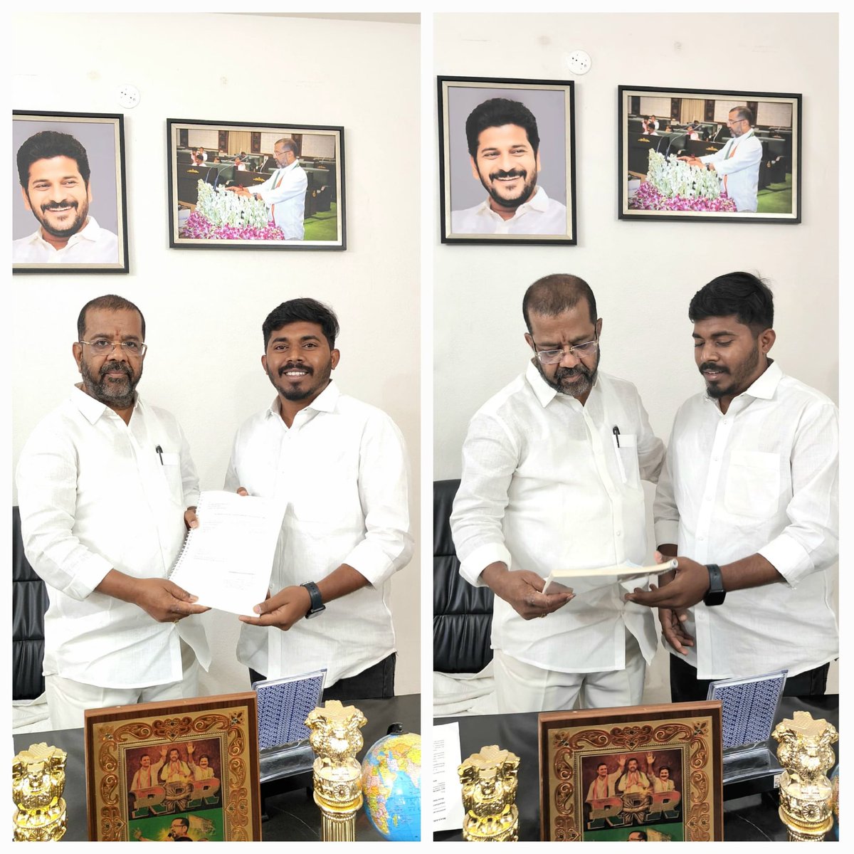 INCRahamathulla's tweet photo. వరంగల్ పశ్చిమ ఎమ్మెల్యే శ్రీ. నాయిని రాజేందర్ రెడ్డి గారిని మర్యాదపూర్వకంగా కలిసిన మొహమ్మద్ రహమతుల్లా.

@naini_rajender @INCTelangana @TelanganaCMO https://t.co/6j58Zzy2OW
