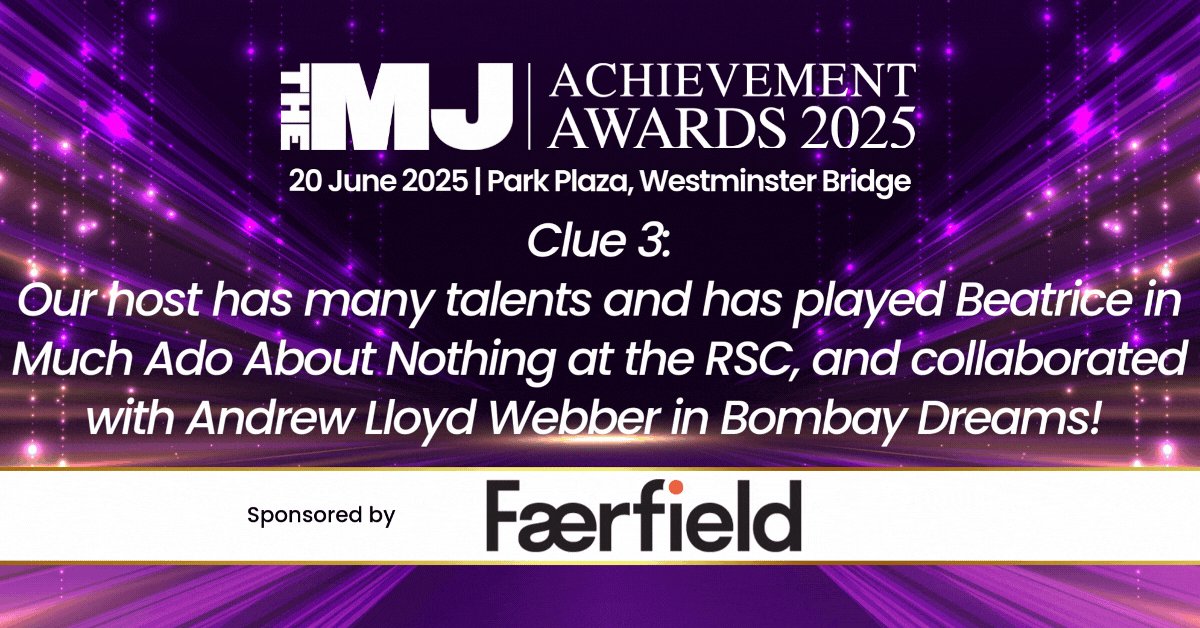 📢 Last clue of the day before we announce our host tomorrow! 
She has played Beatrice in Much Ado About Nothing at the RSC, and collaborated with Andrew Lloyd Webber in Bombay Dreams!

Any guesses? Let us know! 👀

Sponsored by @Faerfield
#LocalGov eu1.hubs.ly/H0gZ3Np0