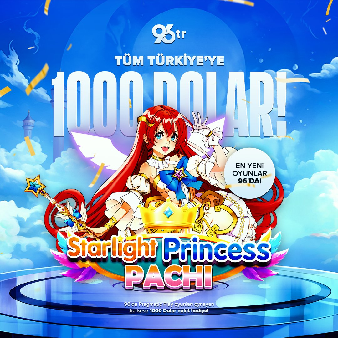 👸 Prenses 96'da kazandırmayı çok seviyor!

🎰 Pragmatic Play'in en yeni oyunlarıyla kazanmak istiyorsan 96 seni bekliyor!

ℹ️ Bu ay sonunda 96 global sitemize taşınıyoruz, detaylı bilgi için Süper Destek'e bekleniyorsun!

🚀 Hemen oyna, hemen kazan: bit.ly/96tr