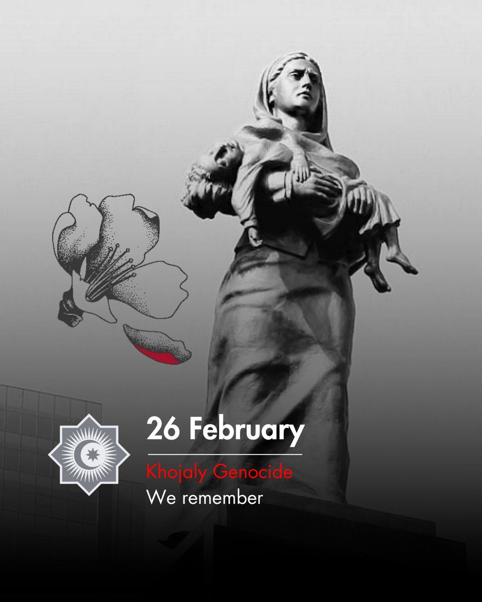 Today, we commemorate the 33rd anniversary of the Khojaly genocide, one of the most tragic and brutal acts in modern history, committed by Armenian forces against Azerbaijani civilians during the First Karabakh War. On the night of 25-26 February 1992, the town of Khojaly