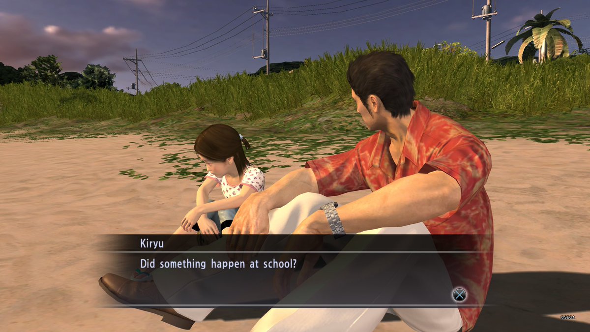 foggydayyy's tweet photo. l’ambiance « hors-série » avec kiryu qui s’occupe des enfants à l’orphelinat et la ville d’okinawa (ça change des villes qu’on a l’habitude de voir) purée cmt j’aime trop ce jeu https://t.co/4dG0Vb3UUo