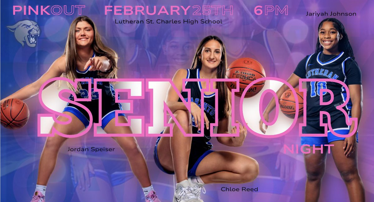 GAMEDAY!! Big night as we will celebrate our 3 seniors as well as Pink Out. Boys and girls both play, so it’s a full night of basketball! JV 3:30pm and Varsity 6:30pm against St. Joseph’s Academy.