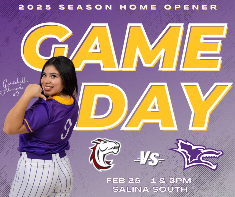 It’s a beautiful day for a HOME GAME ☀️🤘

🆚 Hastings College
⏰ 1:00 &amp; 3:00
📍 Salina, KS
🏟️ Salina South
📺 kcacnetwork.com/kansaswesleyan/
📈kwucoyotes.com/sports/softbal…
💜 #RollYotes 

**The only live stream link is the one above ^ do not click on any outside links or give any cc info