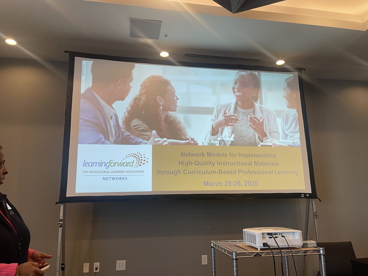 Excited to be connect with new friends and learn more about Curriculum-Based PL ⁦<a href="/LearningForward/">Learning Forward</a>⁩ #lftxlearns