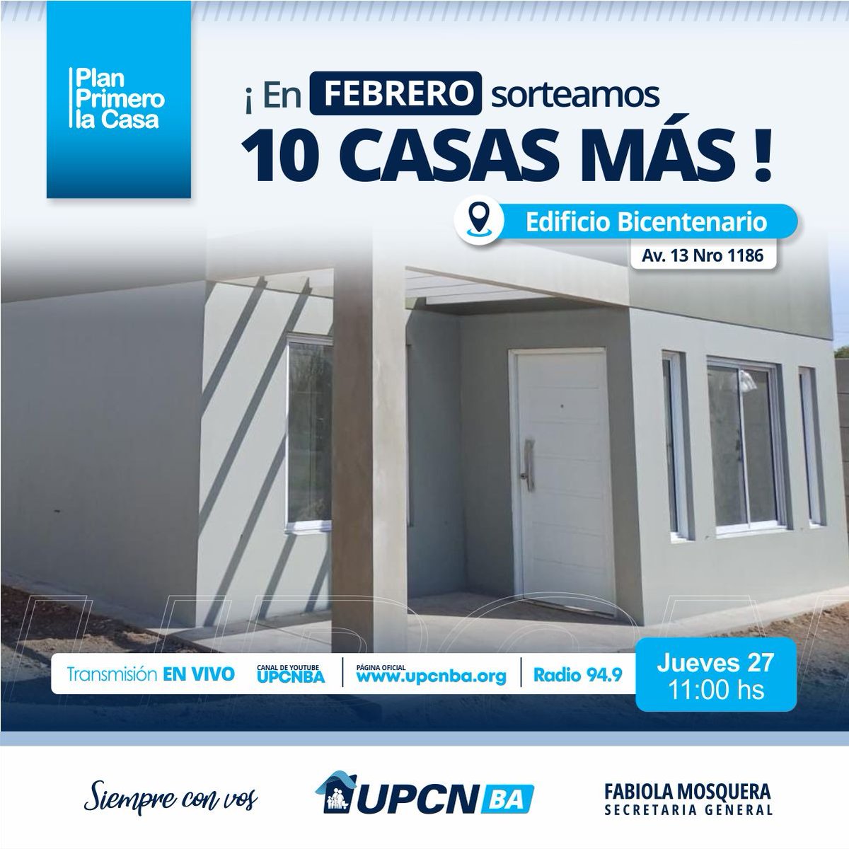 upcn_ba's tweet photo. #EntregamosLaCasaNumero1000
#UPCNBA
#FabiolaMosqueraSecretariaGeneral https://t.co/4LvH1pE7ve