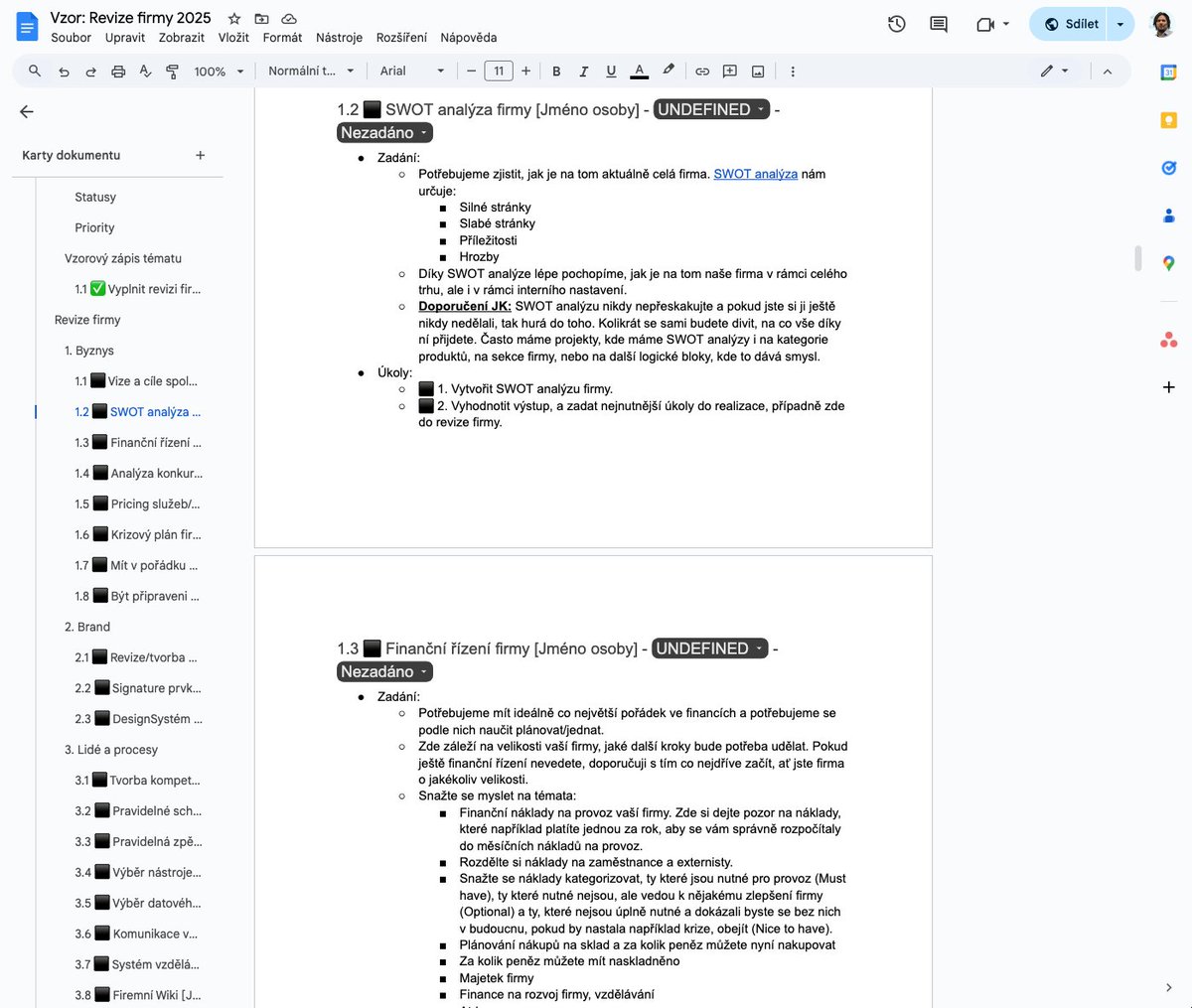 ‼️Nový Checklist‼️
Chcete mít jistotu, že jako firma můžete správně růst? Je potřeba vybudovat pevné základy. A přesně na toto téma jsme měli mastermind na <a href="/shopmasterscz/">shopmasters</a>, na který jsem připravil Vzor revize firmy bit.ly/form-revize-fi…

Budu moc rád za sdílení a zpětnou vazbu🥳