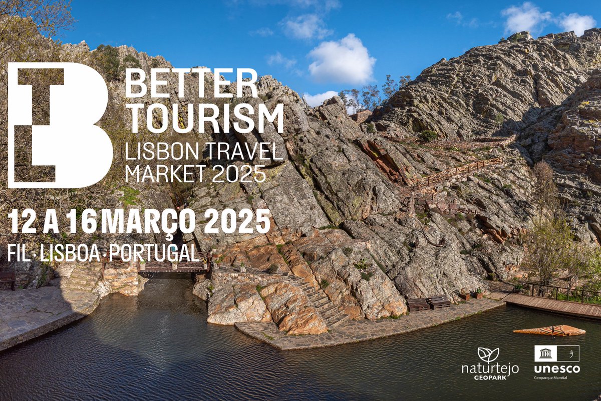 Geopark Naturtejo Mundial UNESCO (@geo_naturtejo) on Twitter photo BTL - Lisbon Travel Market is back and Naturtejo #Geopark will be there! We look forward to your visit to the <a href="/GeoparquesPT/">Geoparques UNESCO – Portugal</a> stand to discover these UNESCO territories and their differentiated offer of Sustainable Tourism.
#btl2025 #NaturtejoGeopark #VisitPortugal #tourism BTL - Lisbon Travel Market is back and Naturtejo #Geopark will be there! We look forward to your visit to the <a href="/GeoparquesPT/">Geoparques UNESCO – Portugal</a> stand to discover these UNESCO territories and their differentiated offer of Sustainable Tourism.
#btl2025 #NaturtejoGeopark #VisitPortugal #tourism