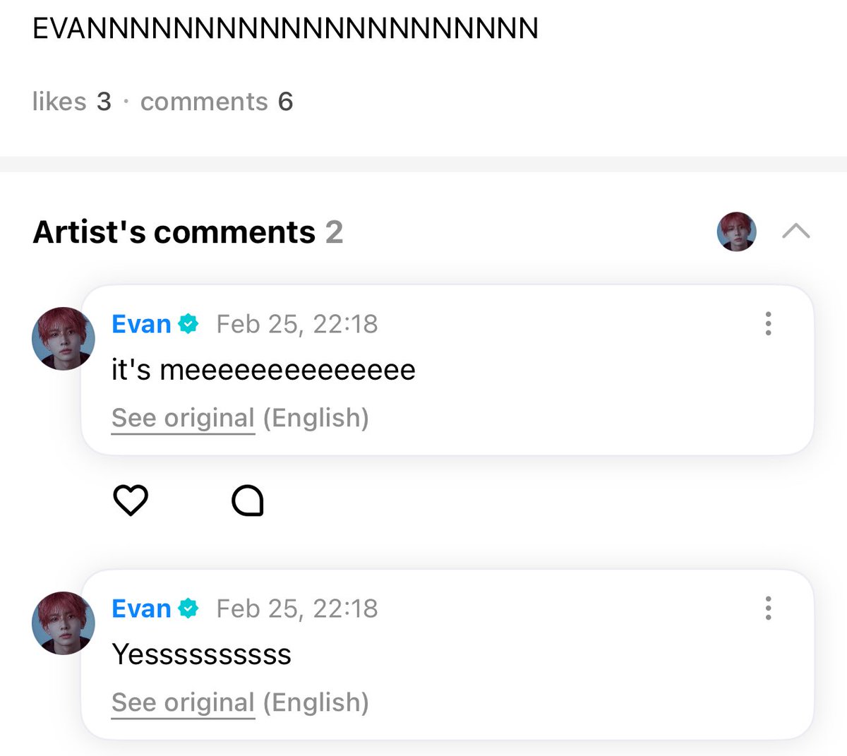 memiiichan's tweet image. EVAN ~