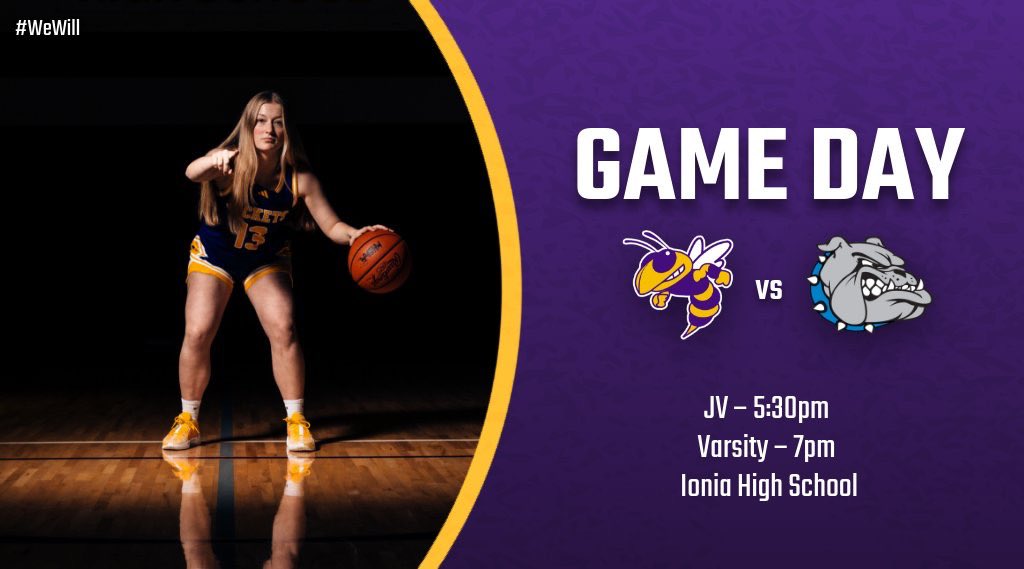GAME DAY @ IONIA! 

JV - 5:30pm
Varsity - 7pm

#WeWill