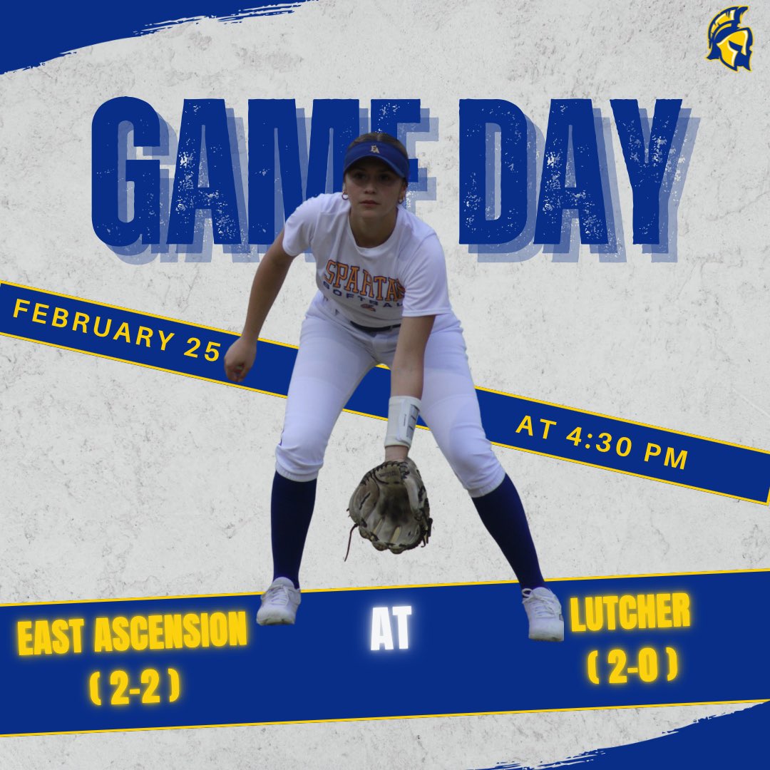 The Lady Spartans hit the road today to play the Lutcher Bulldogs @ 4:30 PM 💙💛 JV to follow! 

📊: EA Varsity Lady Spartans