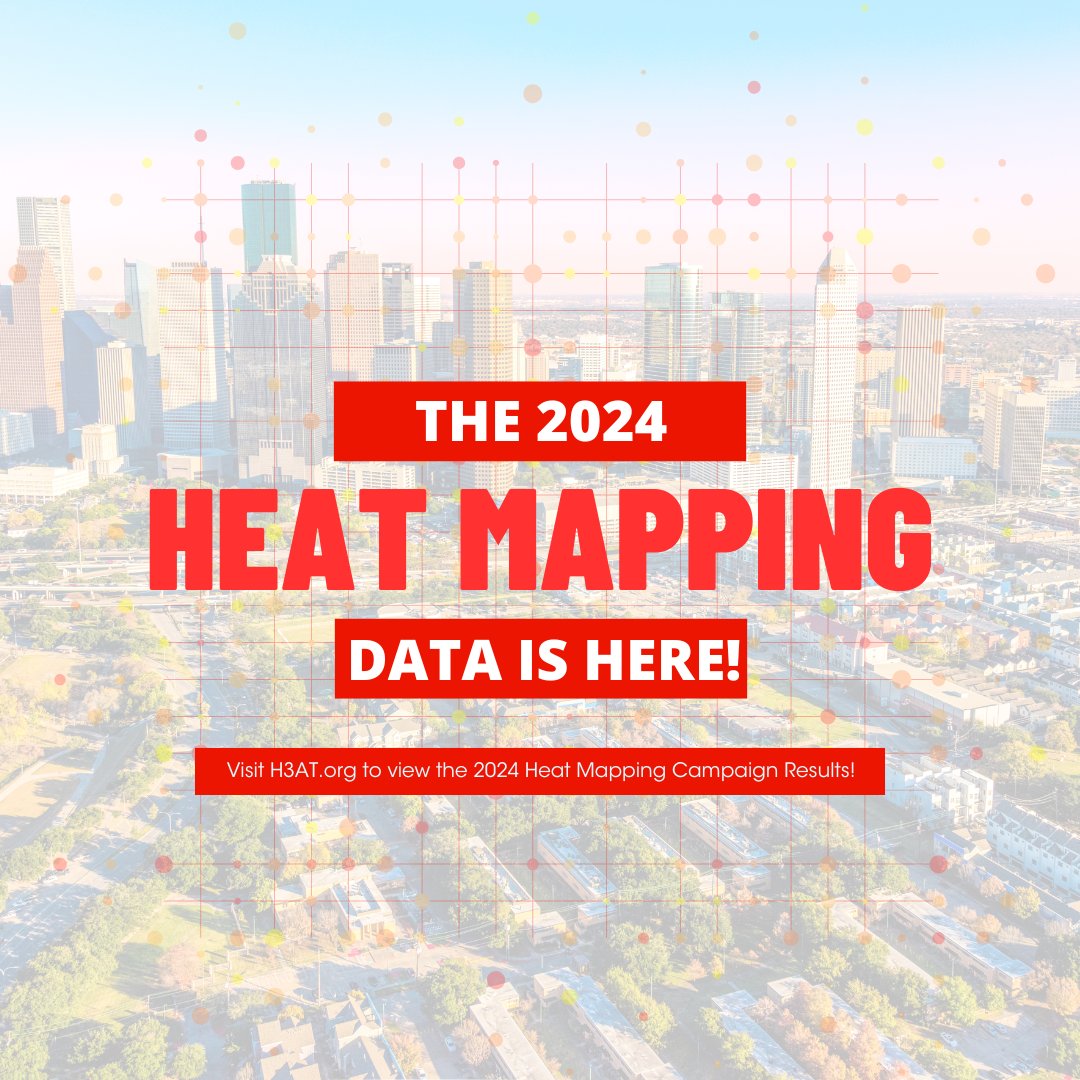 HARCresearch's tweet image. 🌡️ The #Heat Mapping Results Are In! Our analysis reveals Houston’s #urbanheat islands:🔥Hot spots in dense areas with less green cover. Let’s work together for greener, cooler communities! 
Explore: h3at.org 
Press release: bit.ly/43aULEQ
#H3ATMapping