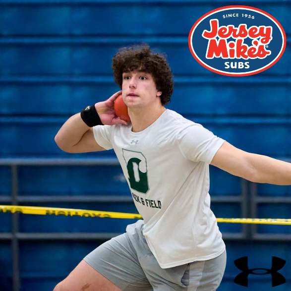 DelbartonSports's tweet photo. Congrats to our @jerseymikes Athletes of the Week, Peter Donini and Steven Corcoran.  Donini won the state championship in shot put, while Corcoran threw 7 straight strikes to help @delbarton_bowl win its first sectional title. https://t.co/uxdTx3LJOo