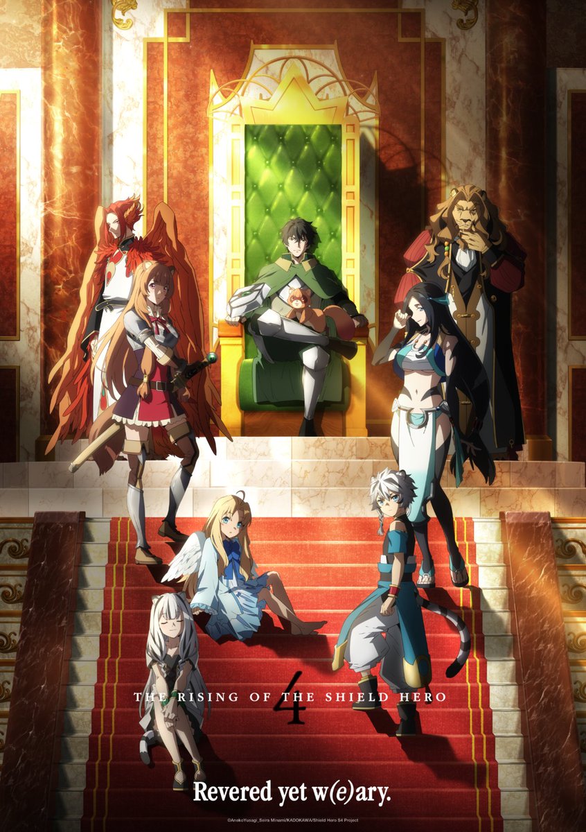 Revered yet w(e)ary. A new destiny awaits in The Rising of the Shield Hero Season 4—coming July 2025 🛡️ 

Who’s ready to see what challenges lie ahead?