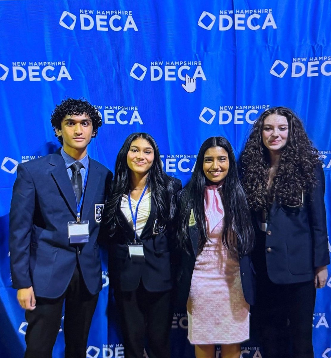 NHDECA's tweet image. Newly elected #NHDECA state officer team 69!
