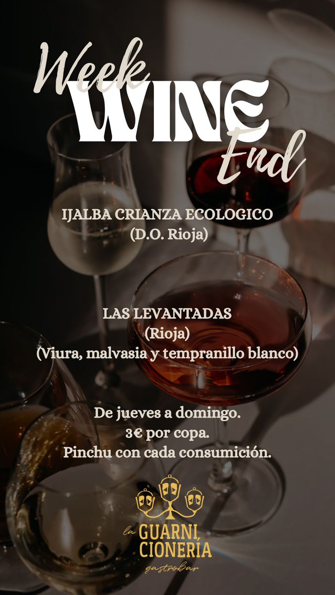Los dos vinos de este finde, un blanco y un tinto, riojanos, dos vinos que no te dejarán indiferente .
Ijalba Crianza <a href="/Vina_Ijalba/">Bodegas Viña Ijalba</a>
Las Levantadas <a href="/javiersanpedro/">Javier San Pedro</a>