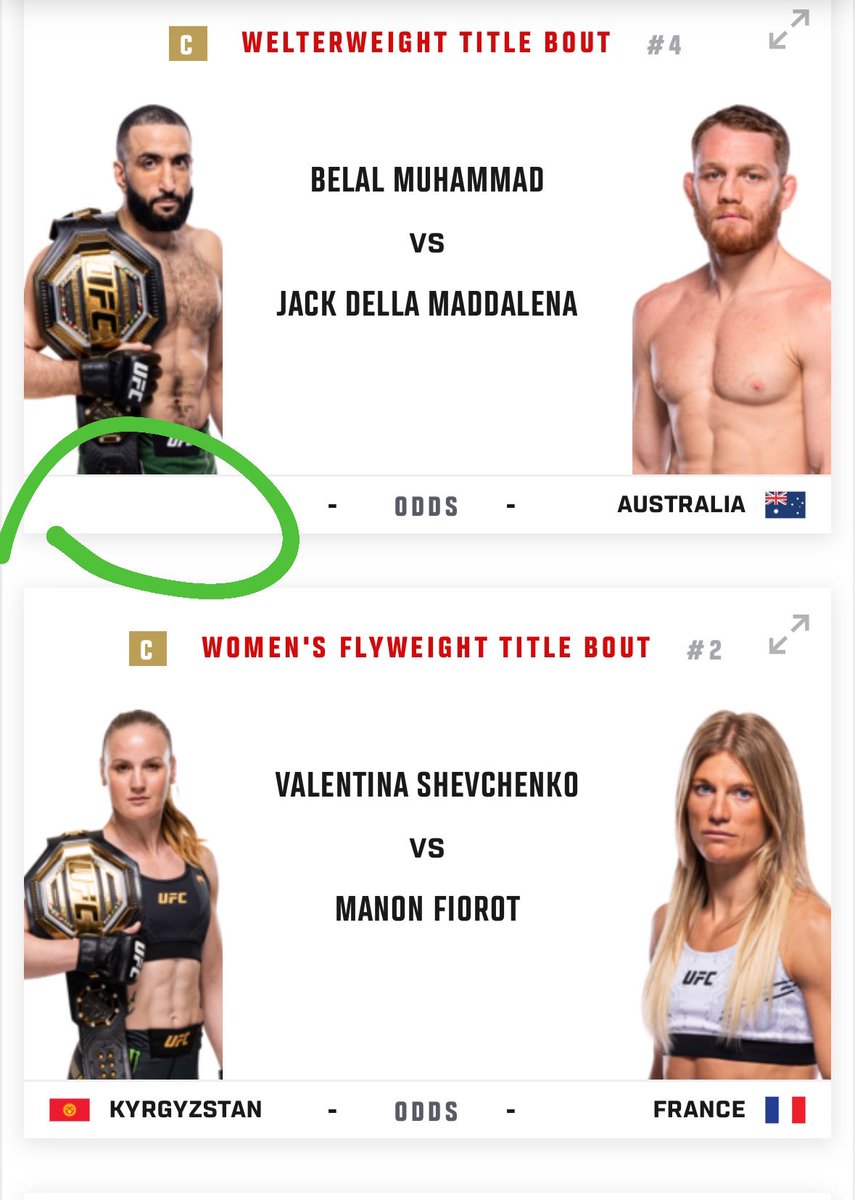 The way the UFC refused to put the Palestinian flag under Belal but every other fighter has their flag lmfao
