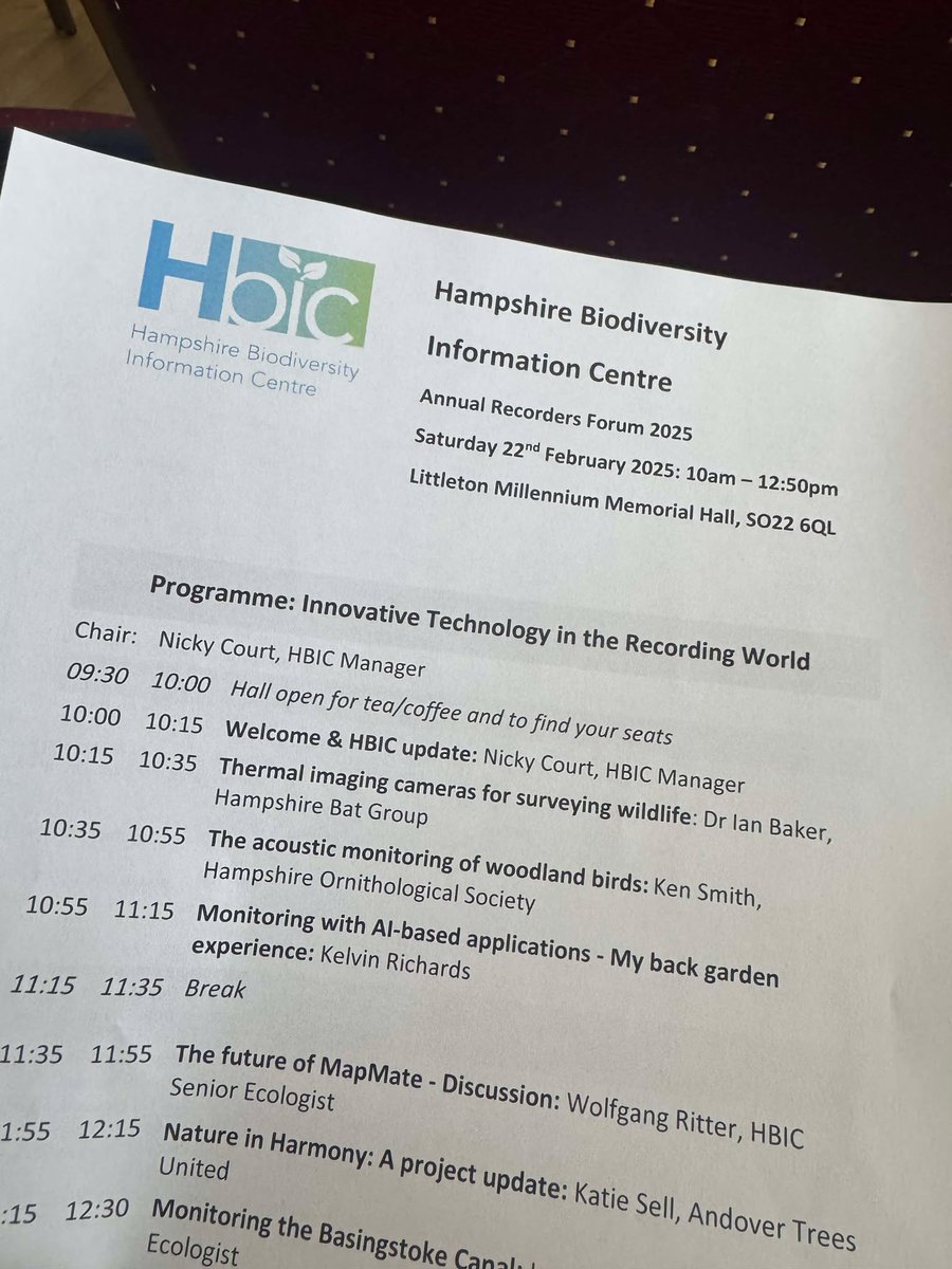 🌿 Exciting News! 🌿 Katie &amp; Abbey attended the HBIC Forum, where Katie presented an update on our Nature in Harmony project! 👏 She shared key insights from this year’s survey—great job, Katie! Thanks to HBIC for an inspiring event! 💚 #Biodiversity #Conservation
