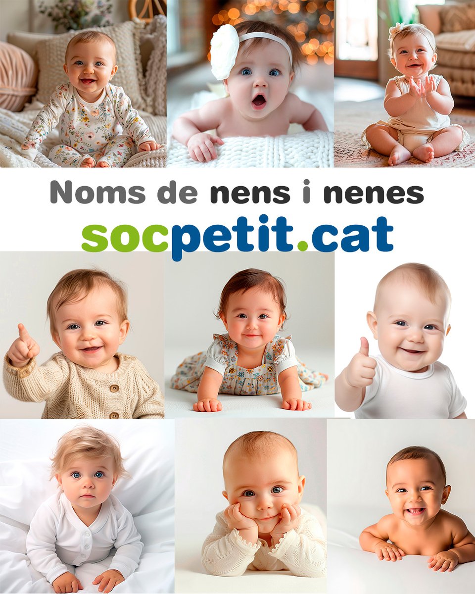 socpetitcat's tweet image. socpetit.cat/noms-de-nens-i…
A Socpetit.cat estrenem una nova secció dedicada als noms de nens i nenes! Cada setmana us descobrirem dos noms diferents, aprofundint en les seves curiositats, origen, significat, la data del seu sant i persones famoses que el porten.
#noms