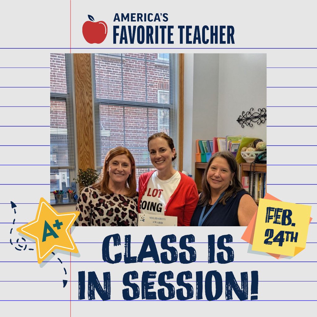 Vote for Ms. Hurst! She’s an amazing teacher and we love her so! If she wins, Bill Nye will come visit Underwood 👏 americasfavteacher.org/2025/sarah-hur…
